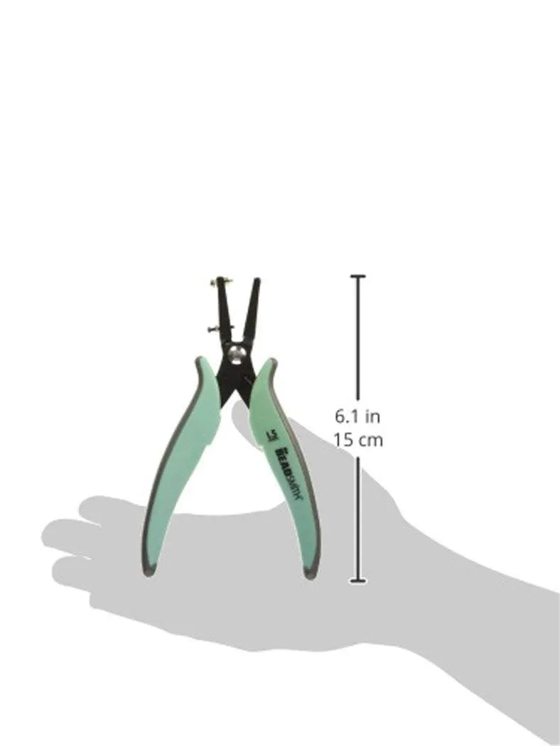 1.25mm metal hole punch pliers by beadsmith, with extra pin with gauge guard for jewelry making #plhp125