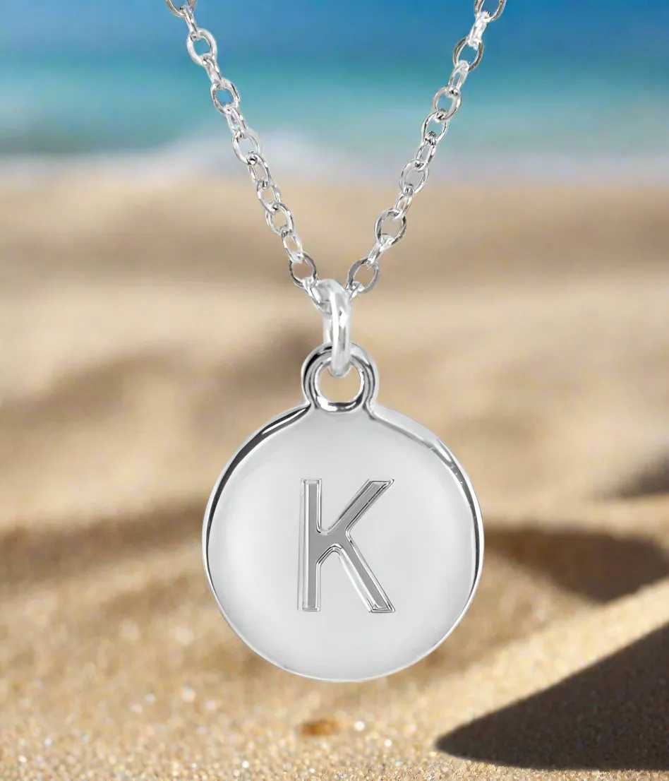 #16430 - Weiss Initial Necklace Available in Any Letter of the Alphabet - Adjustable from 18"-21"