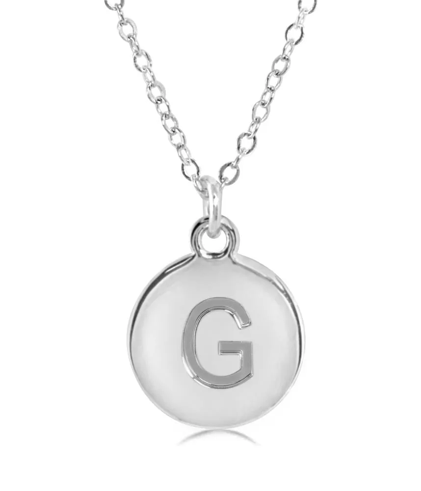 #16430 - Weiss Initial Necklace Available in Any Letter of the Alphabet - Adjustable from 18"-21"