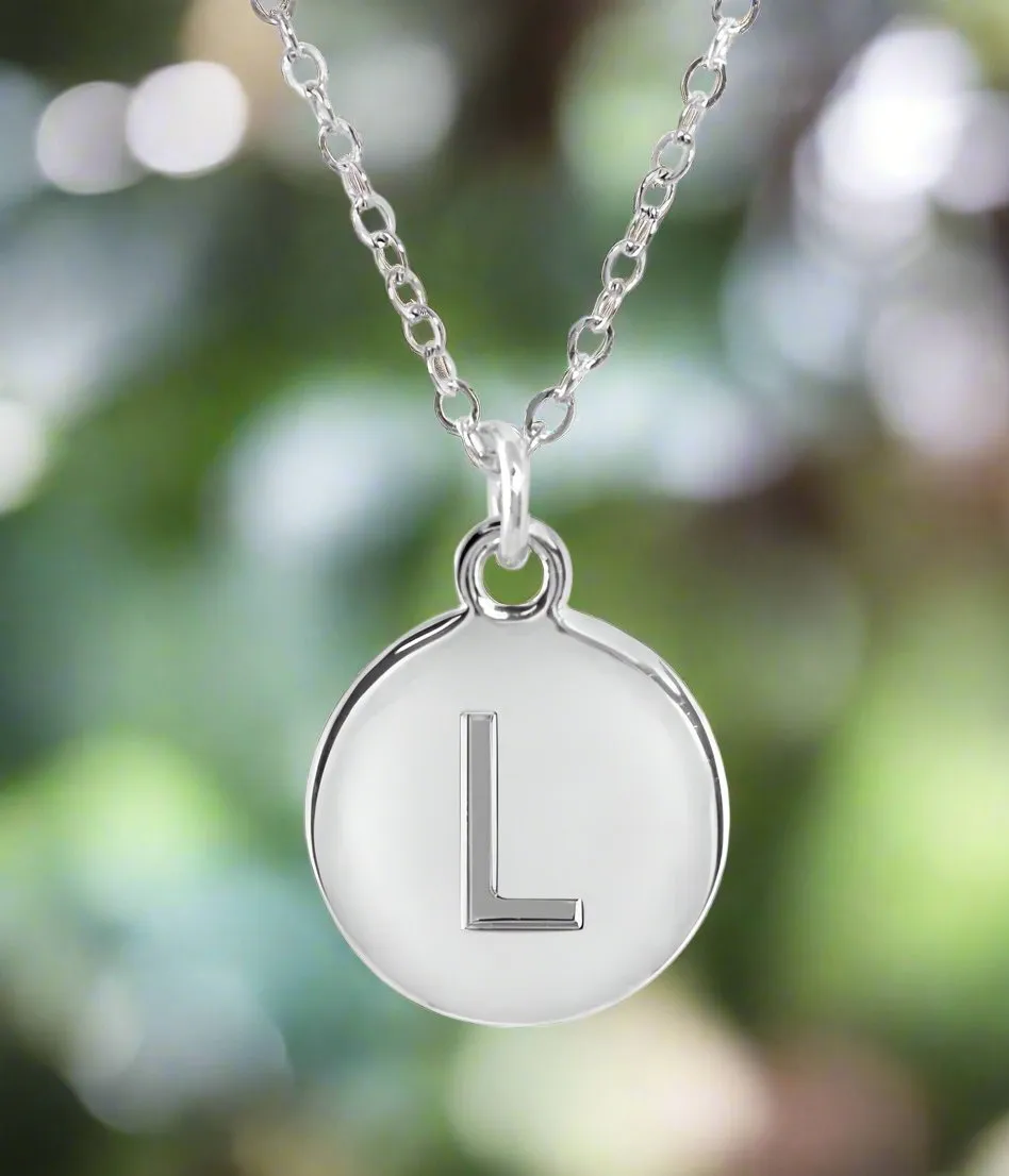 #16430 - Weiss Initial Necklace Available in Any Letter of the Alphabet - Adjustable from 18"-21"