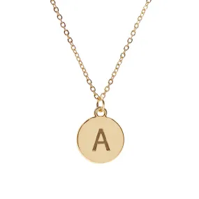 #16430G - Weiss Initial Necklace Available in Any Letter of the Alphabet - Adjustable from 18"-21"