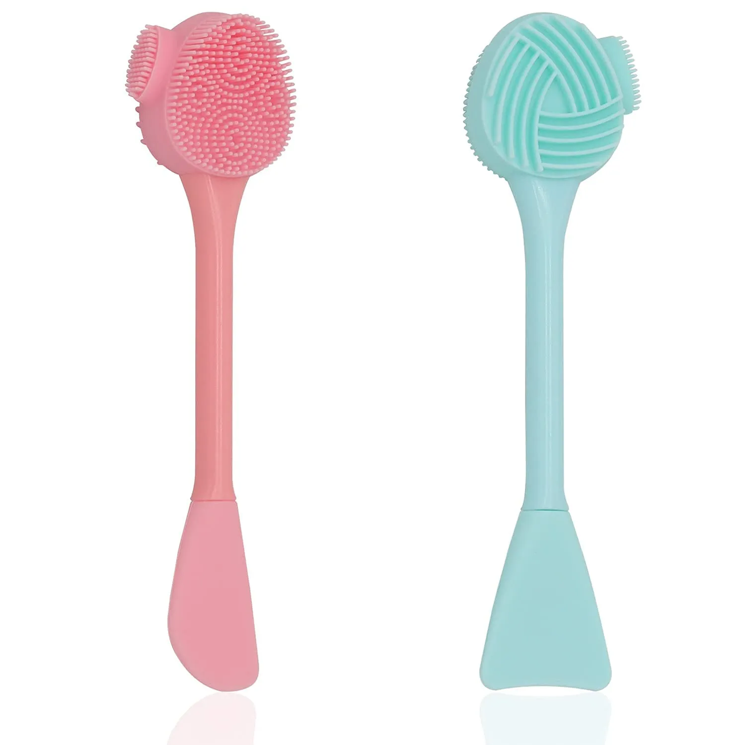 2 in 1 multipurpose silicone face cleansing brush for applying face pack Pore Cleansing