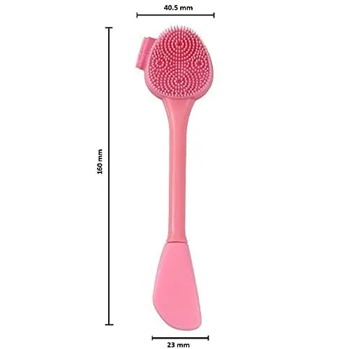 2 in 1 multipurpose silicone face cleansing brush for applying face pack Pore Cleansing