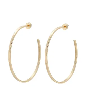 2" Hammered Hoops Gold | Gold