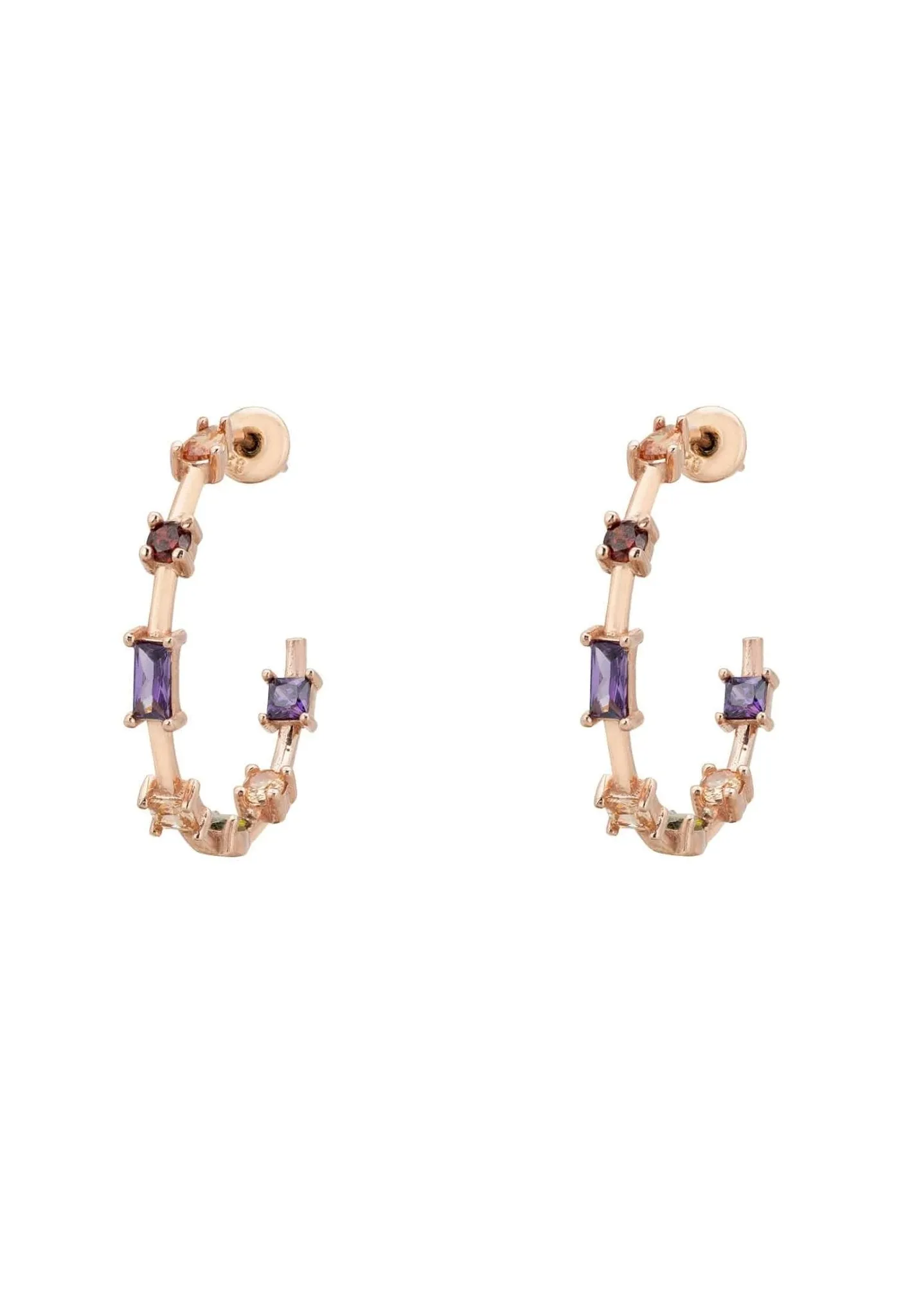 Amalfi Hoop Earrings Rosegold