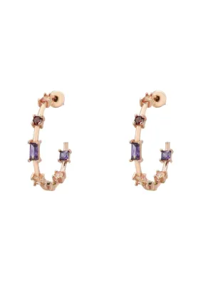 Amalfi Hoop Earrings Rosegold