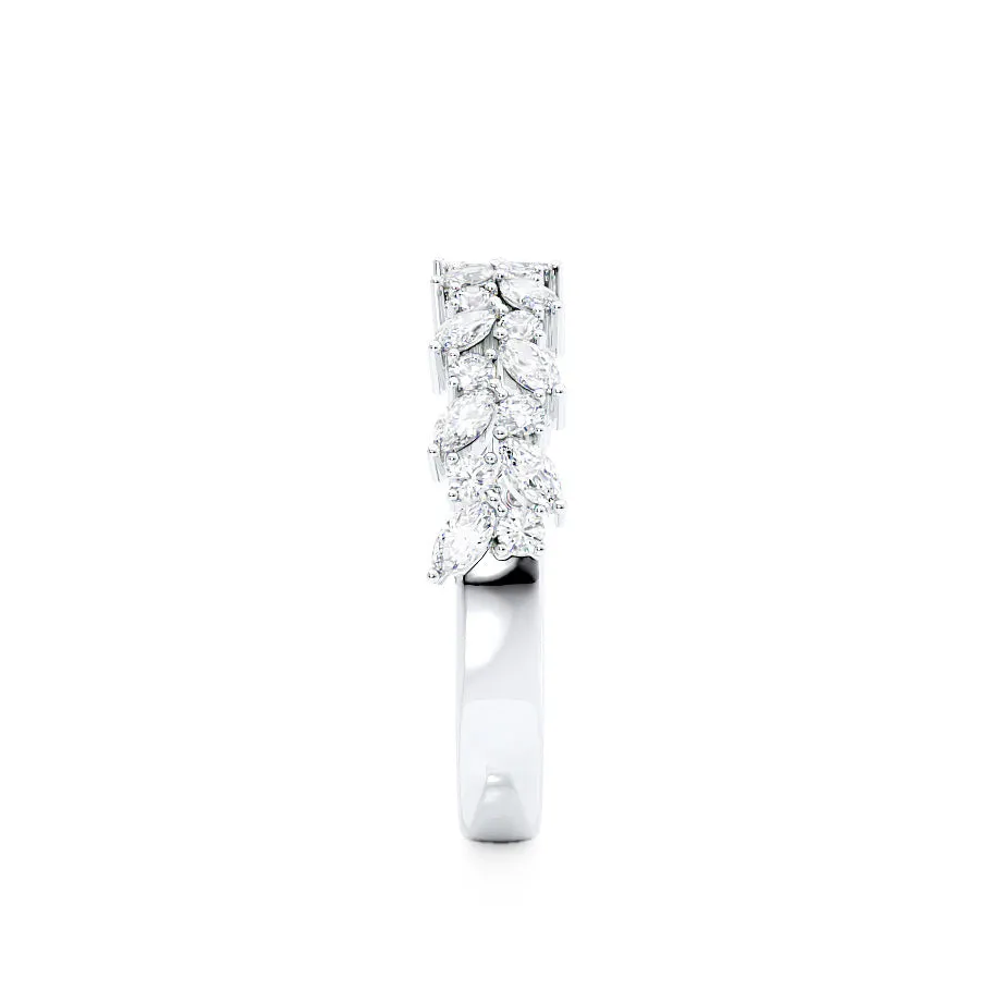 ARAYA - Lab Diamond Marquise Statement Eternity 950 Platinum