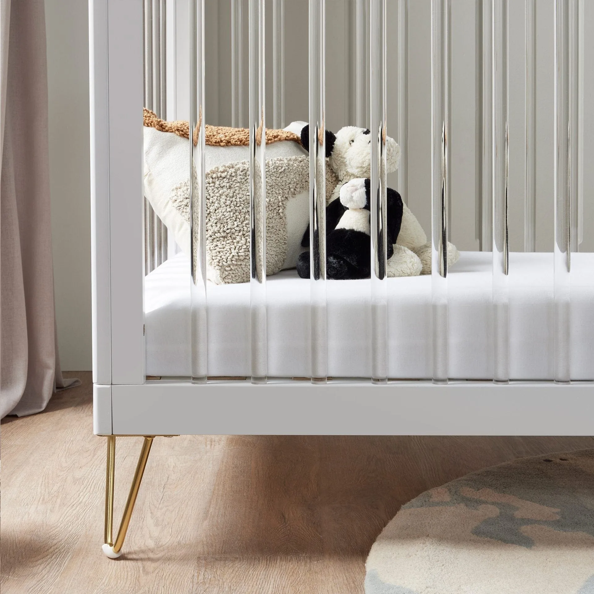 Babymore Kimi Cot Bed - Acrylic