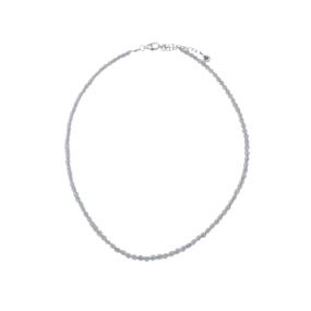 Barse Faceted Clear Crystal Necklace