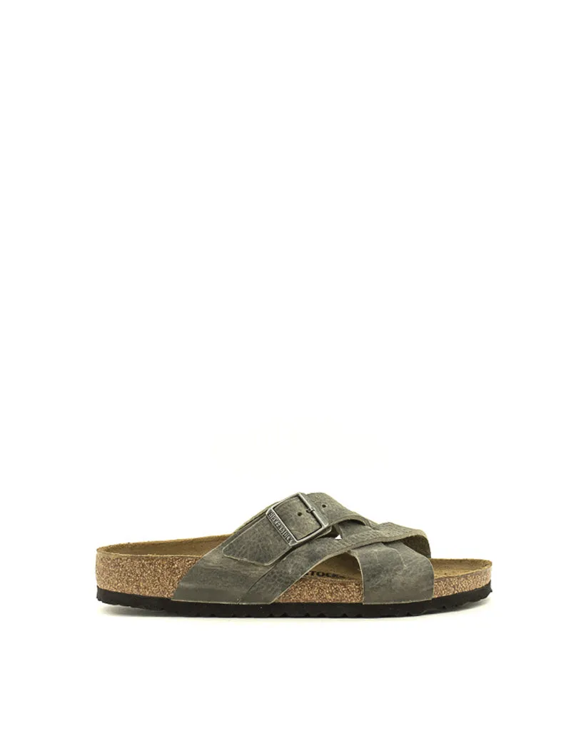 Birkenstock — Lugano Nubuck - Faded Khaki Regular Width