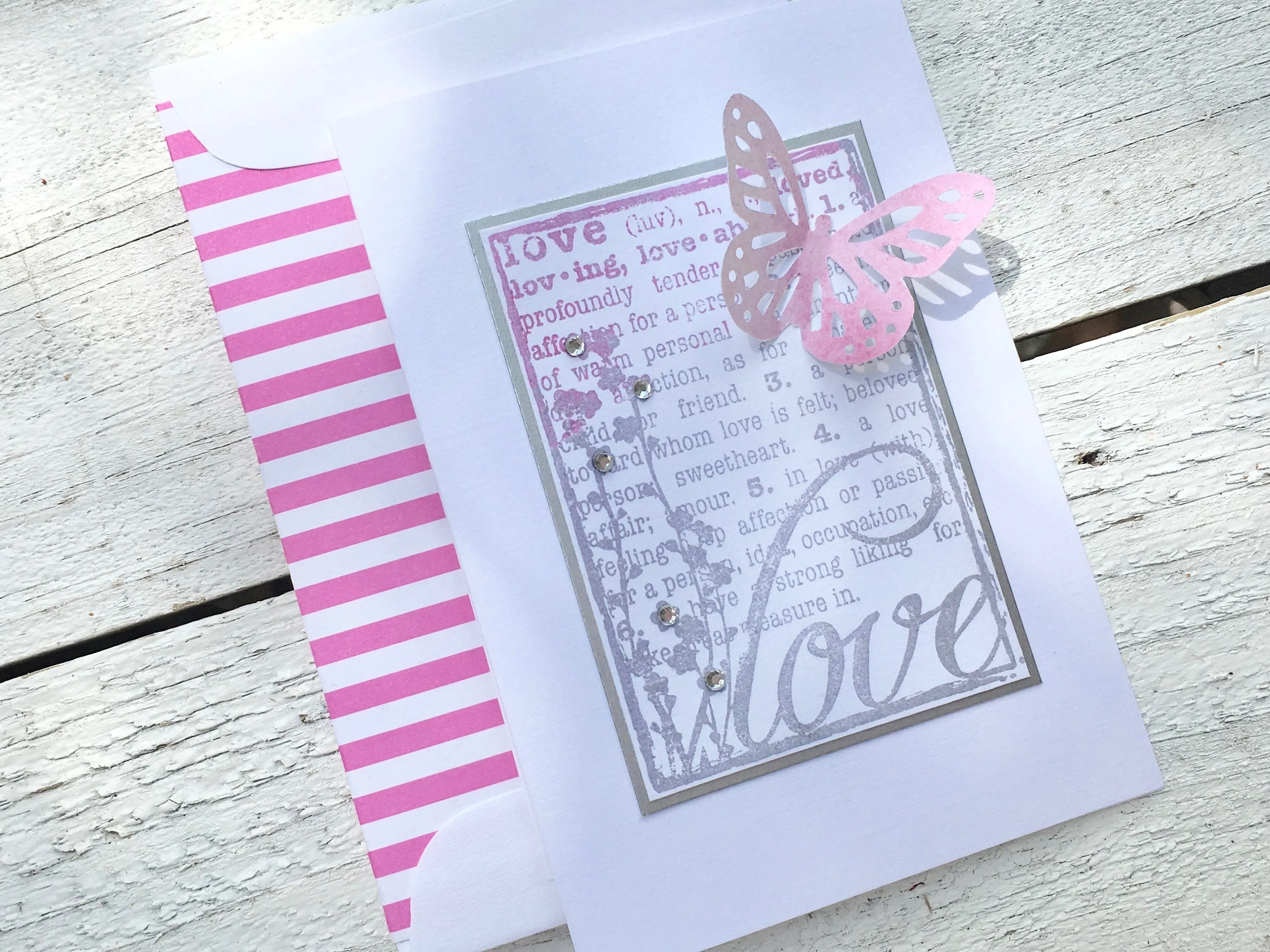 Butterfly Love Note Card