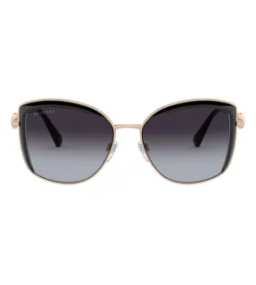 Bvlgari Women's Grey Butterfly Sunglasses