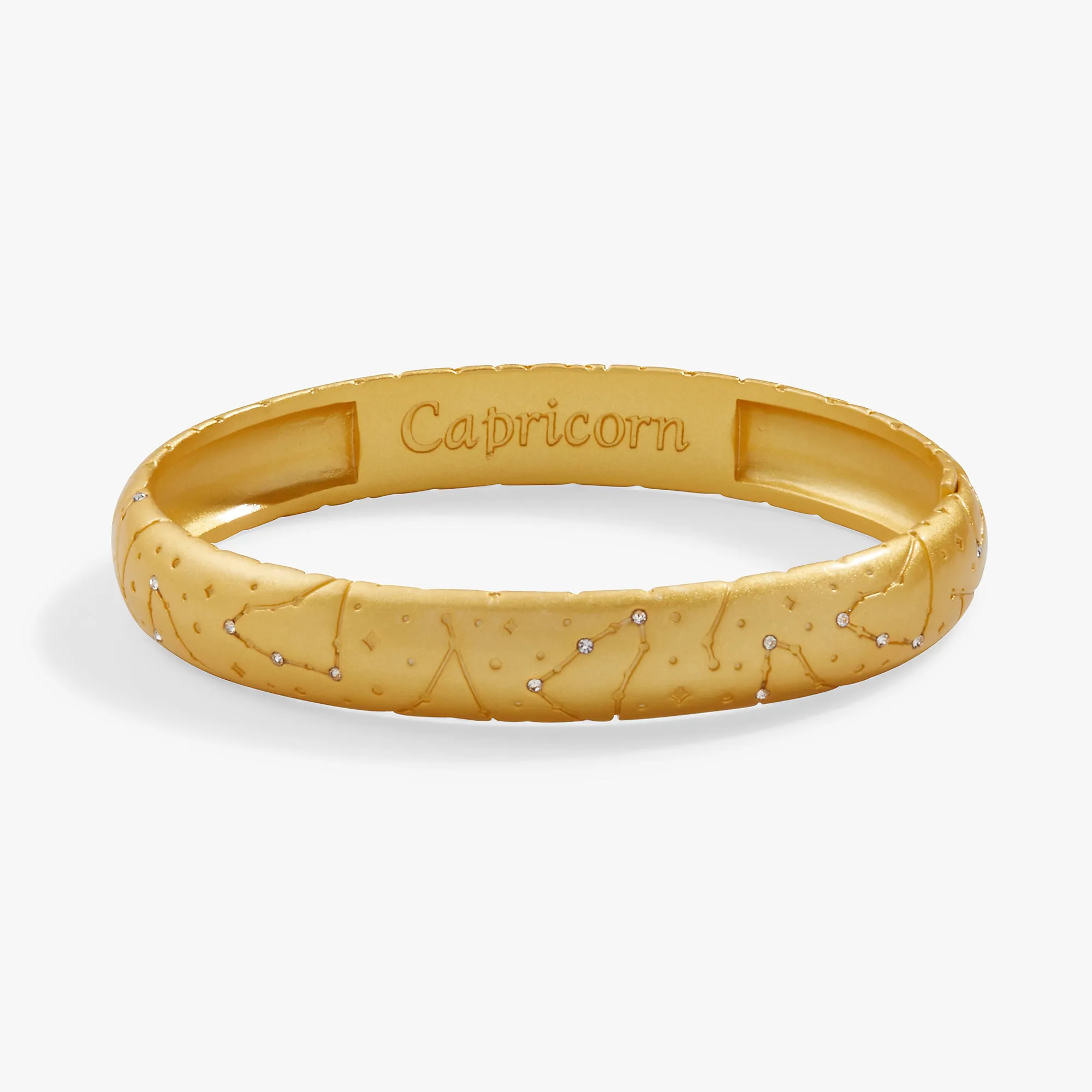 Capricorn Zodiac Hinge Bangle