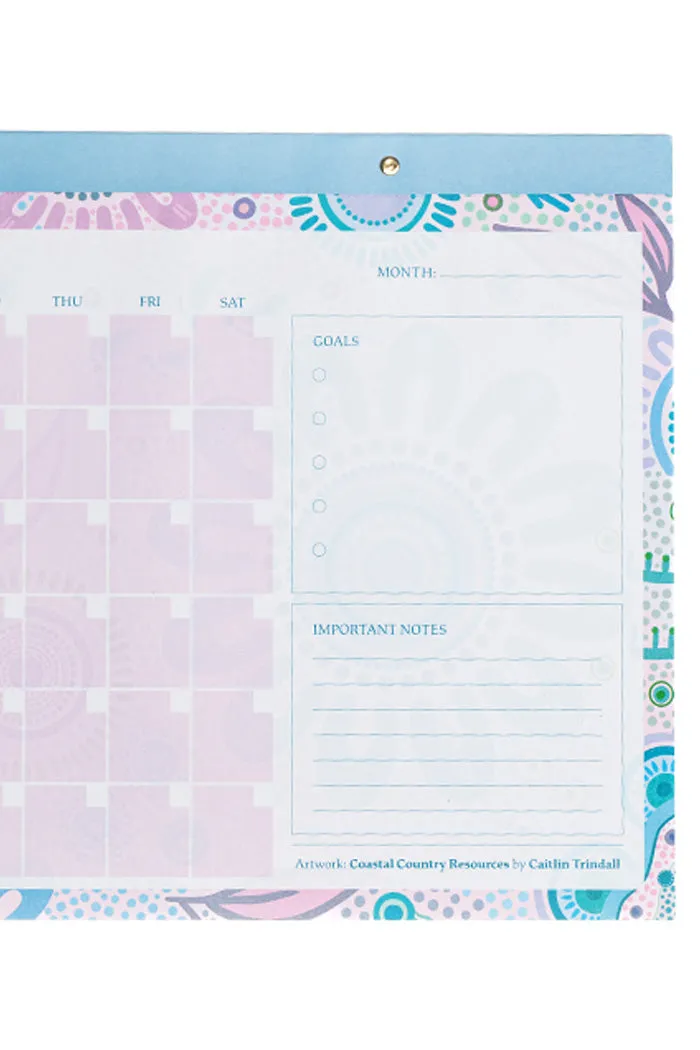 Coastal Country A3 Large Desk Planner