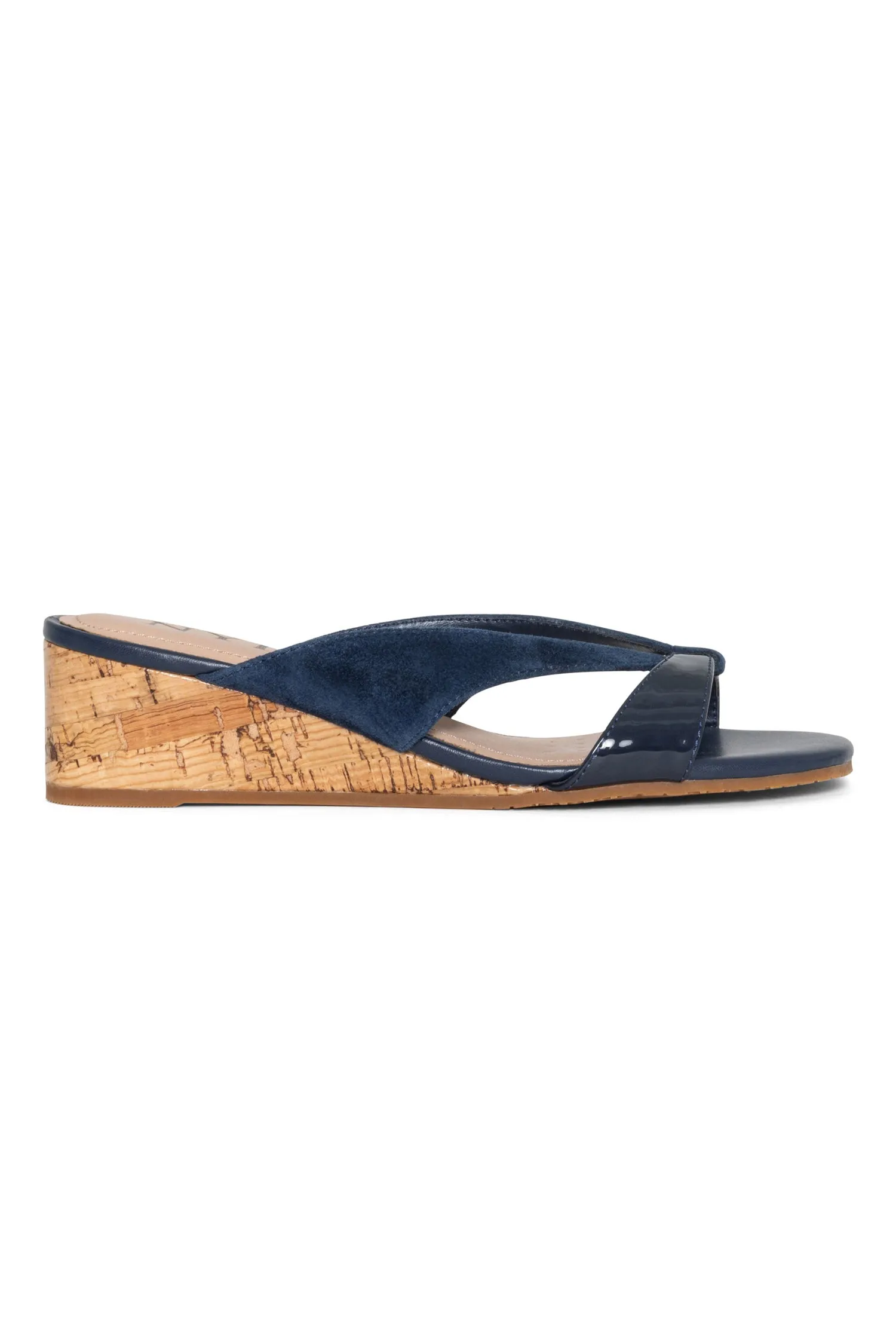 Contessa Wedge Sandals - Navy