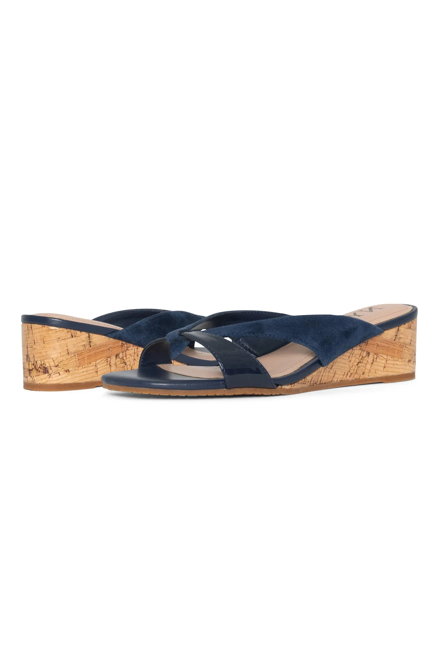 Contessa Wedge Sandals - Navy