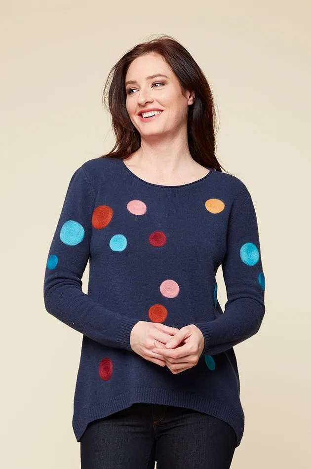 Darla Dots Pullover Sweater-30% OFF for a limited time!