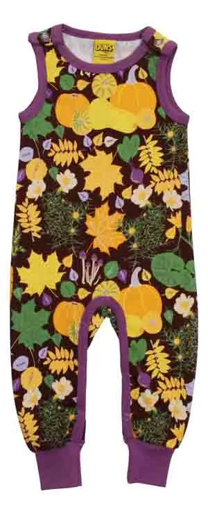 DUNS Dungarees - Fall Flowers Brown