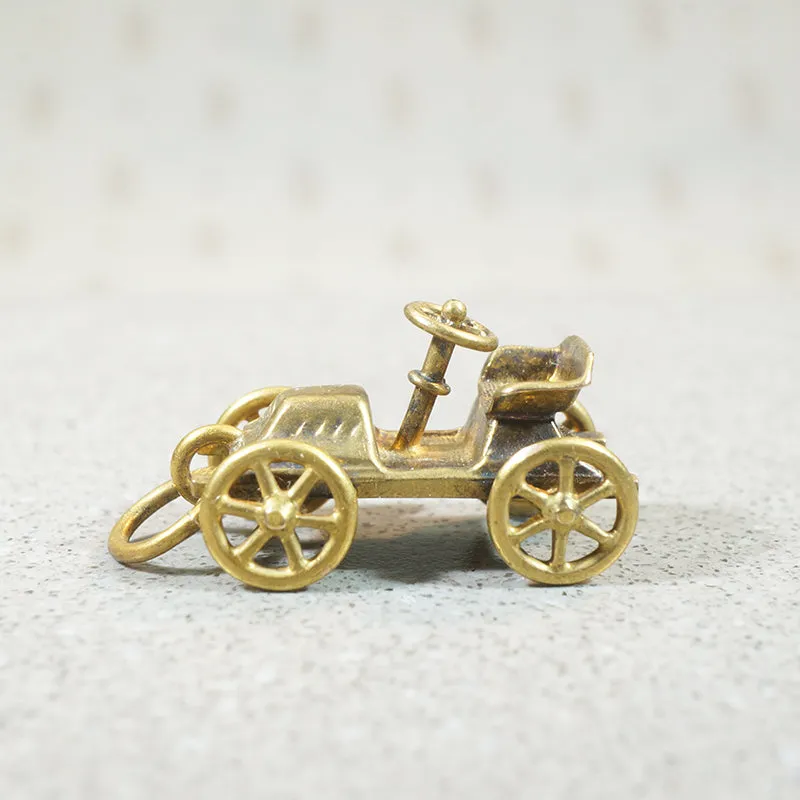 Fantastic 14k Gold Antique Car Charm