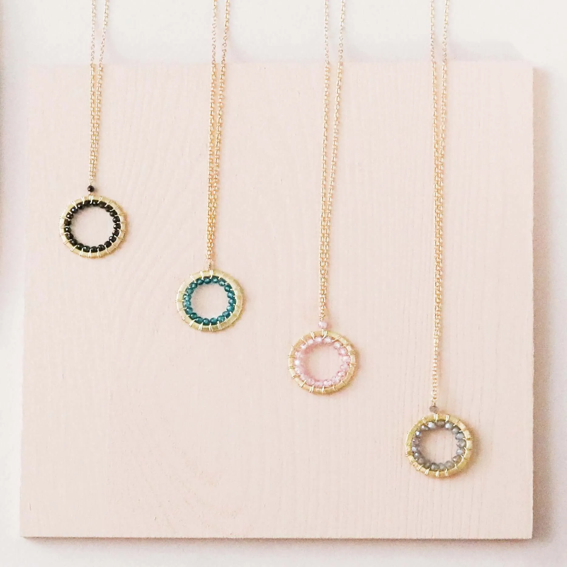 Halo Mini Gold Pendants