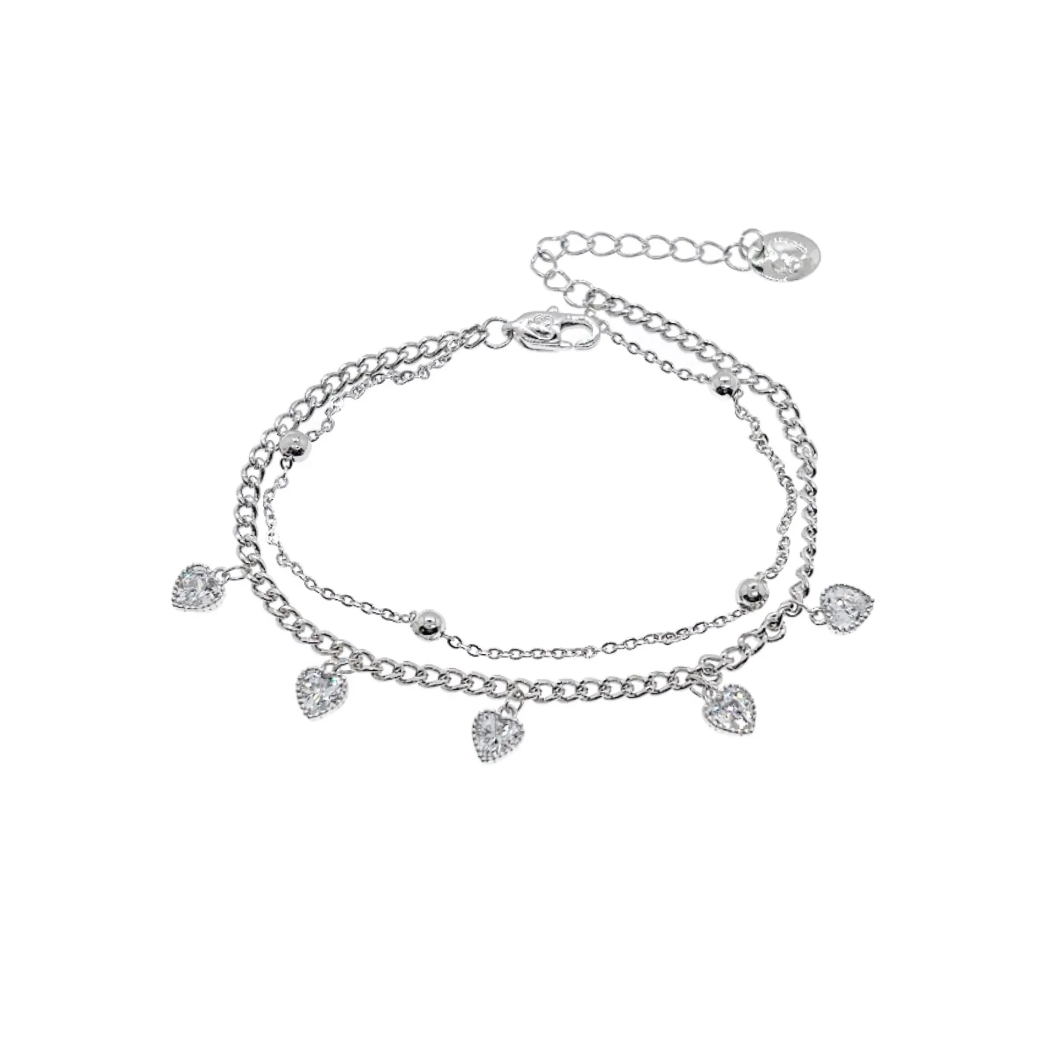 Heart Cubic Zirconia Bracelet