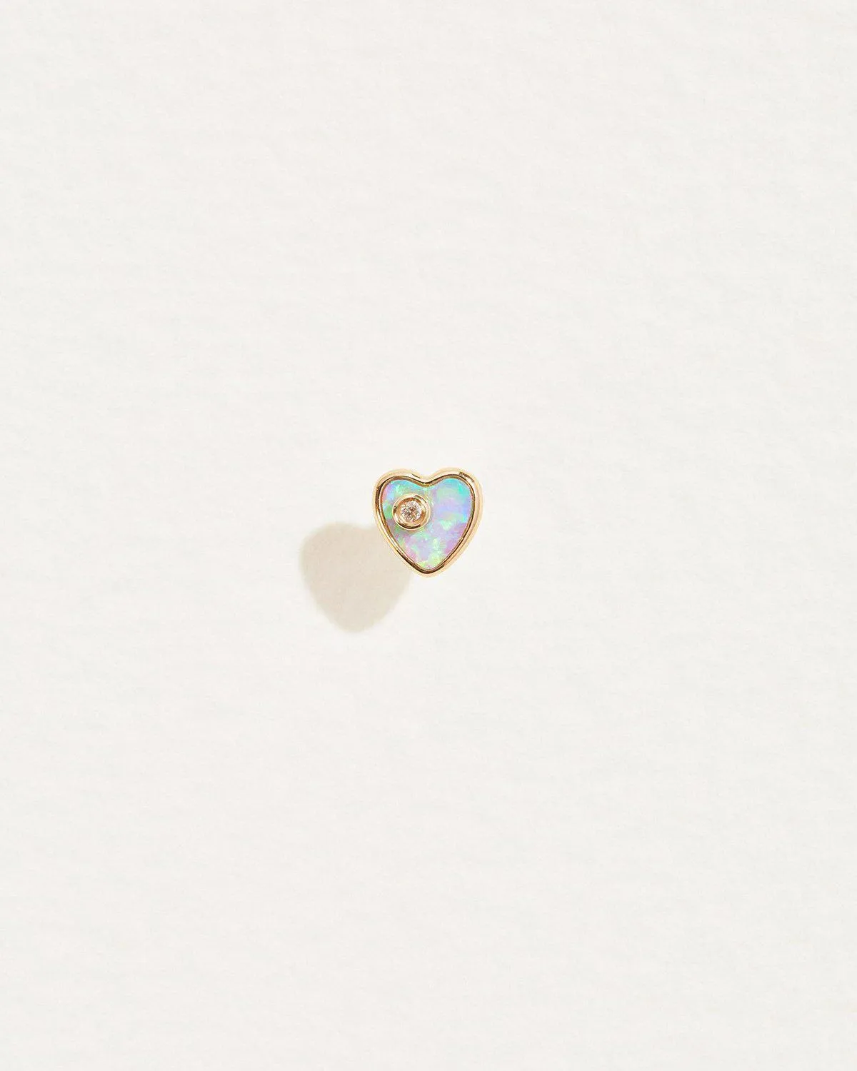 Heart Diamond Stud