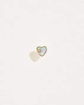 Heart Diamond Stud