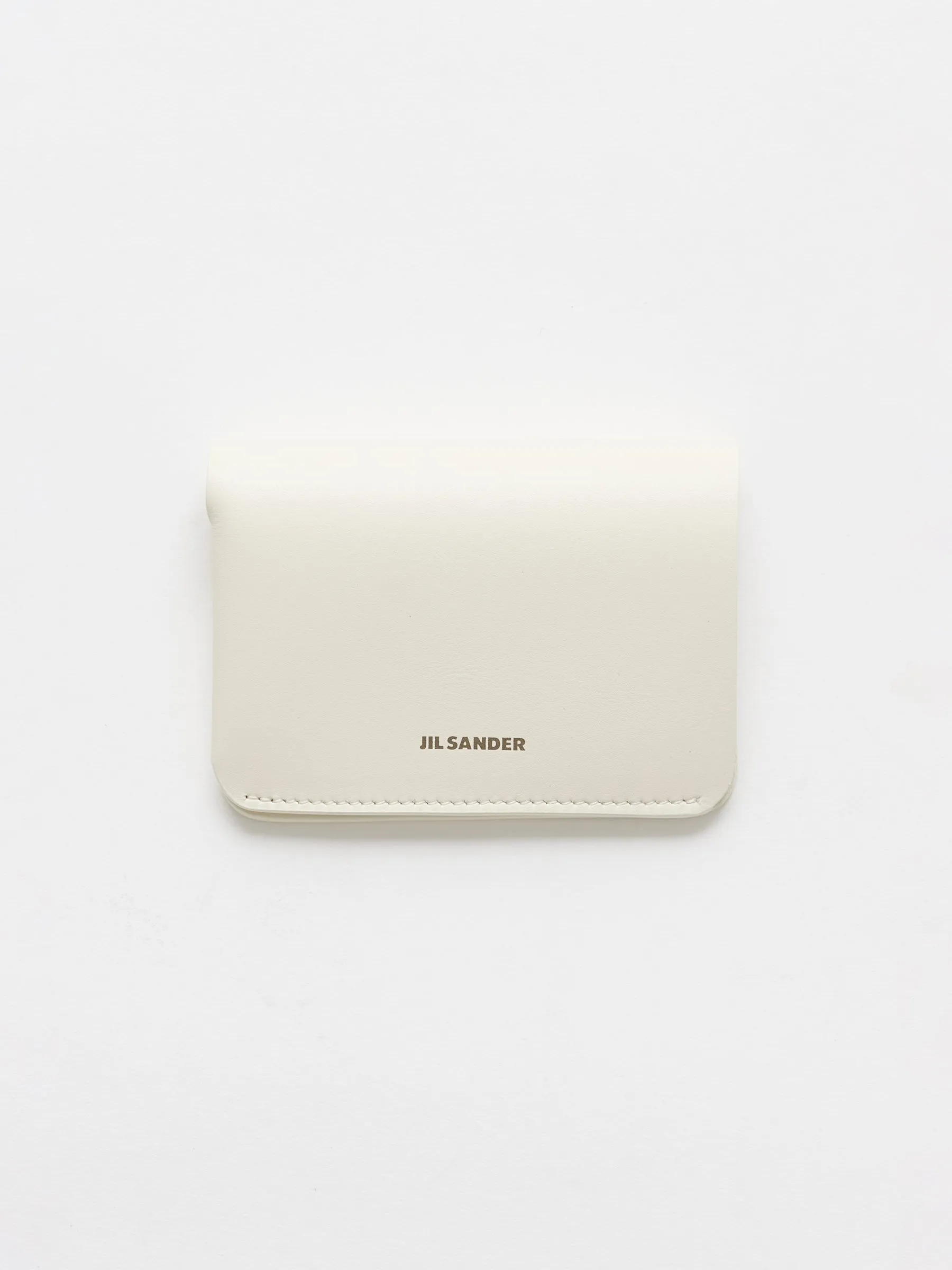 Jil Sander Double Card Wallet Eggshell