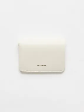 Jil Sander Double Card Wallet Eggshell