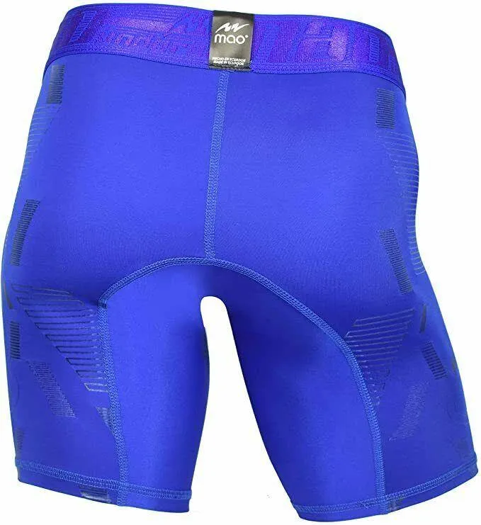 Mao Sport Boxer Compression Short Mid-Cut MicroFibre Sportwear 7060 Royal 7