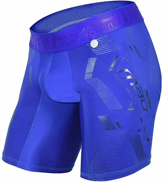 Mao Sport Boxer Compression Short Mid-Cut MicroFibre Sportwear 7060 Royal 7