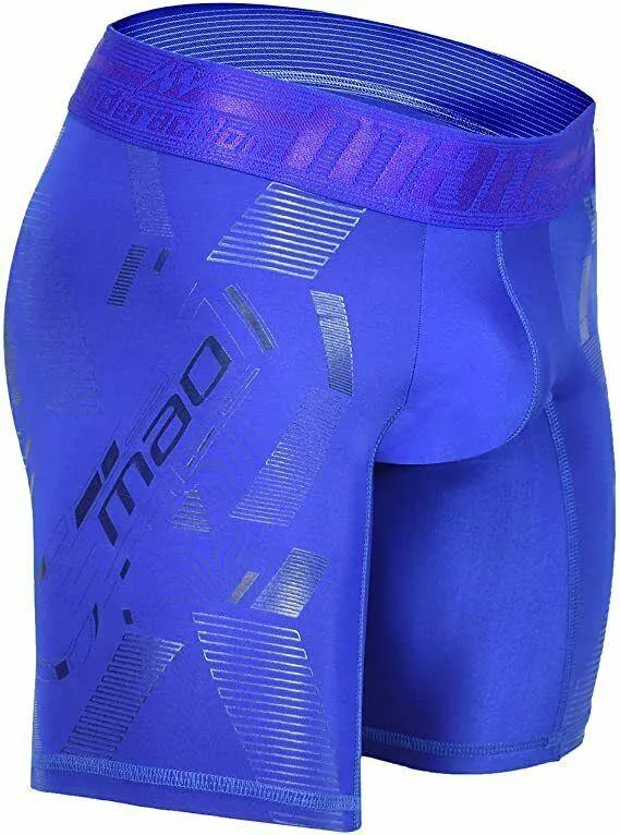 Mao Sport Boxer Compression Short Mid-Cut MicroFibre Sportwear 7060 Royal 7