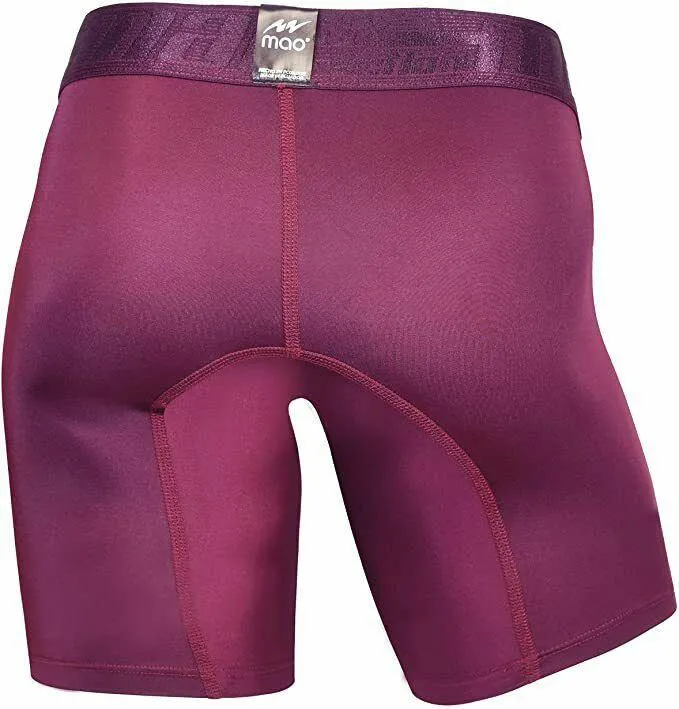 MAO USA Sport Boxer Compression Shorts Burgundy 1111.1 4