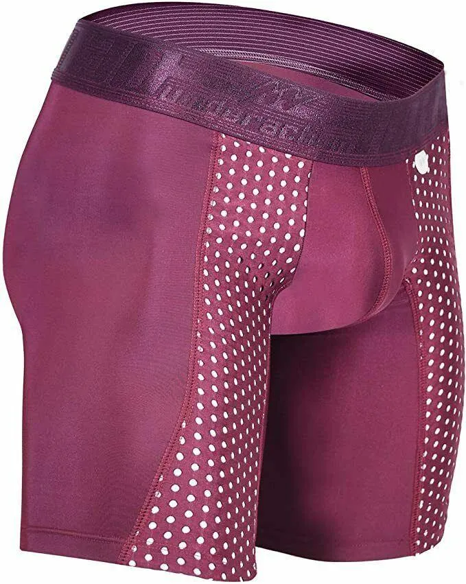 MAO USA Sport Boxer Compression Shorts Burgundy 1111.1 4