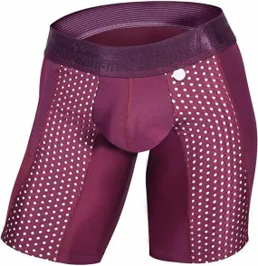 MAO USA Sport Boxer Compression Shorts Burgundy 1111.1 4