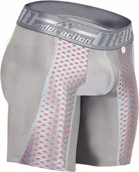 MAO USA Sport Boxer Compression Shorts Mid-cut Grey 1111.1 4