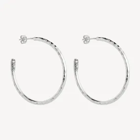 Moonglow 2.5x40mm Hoop Earring