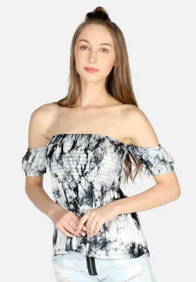 off shoulder skater top