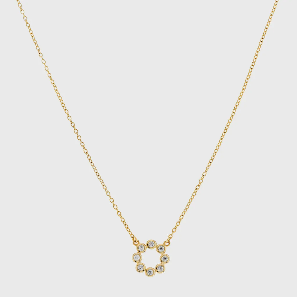 Ortigia Mini Moissanite & Gold Vermeil Necklace