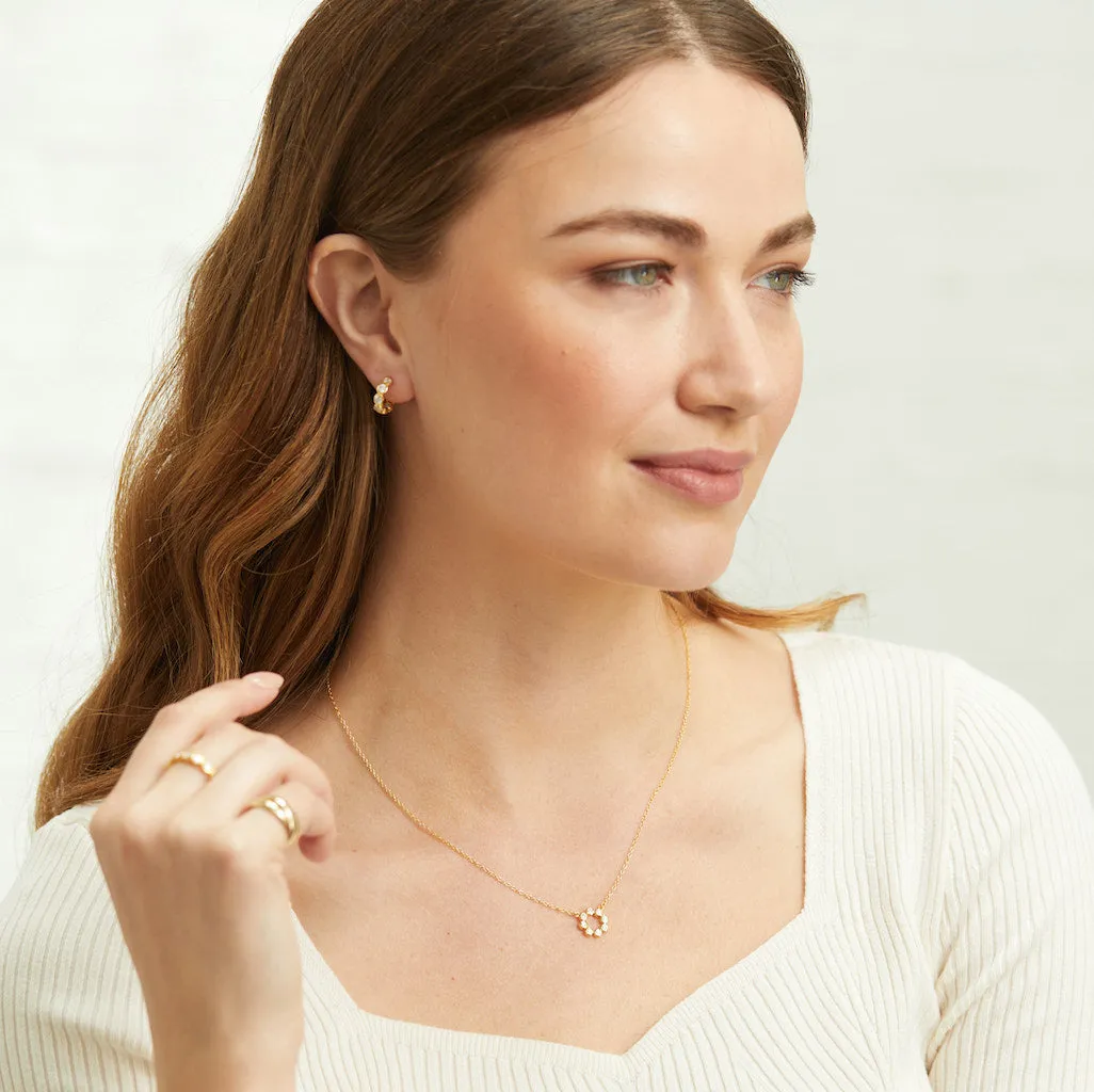 Ortigia Mini Moissanite & Gold Vermeil Necklace