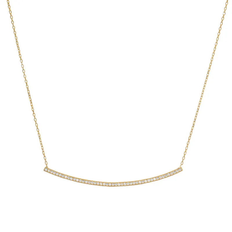 Pavé Bar Necklace