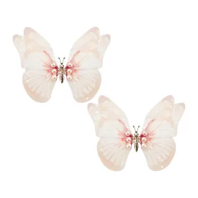 Peach Blossom Large Butterfly Hair Clip 2 Pack