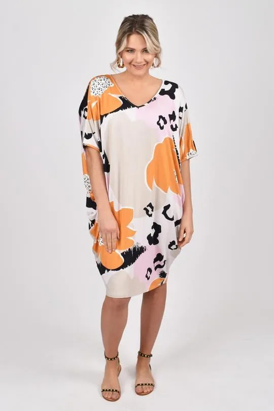 PQ Collection Original Miracle Dress in Blossom Leopard