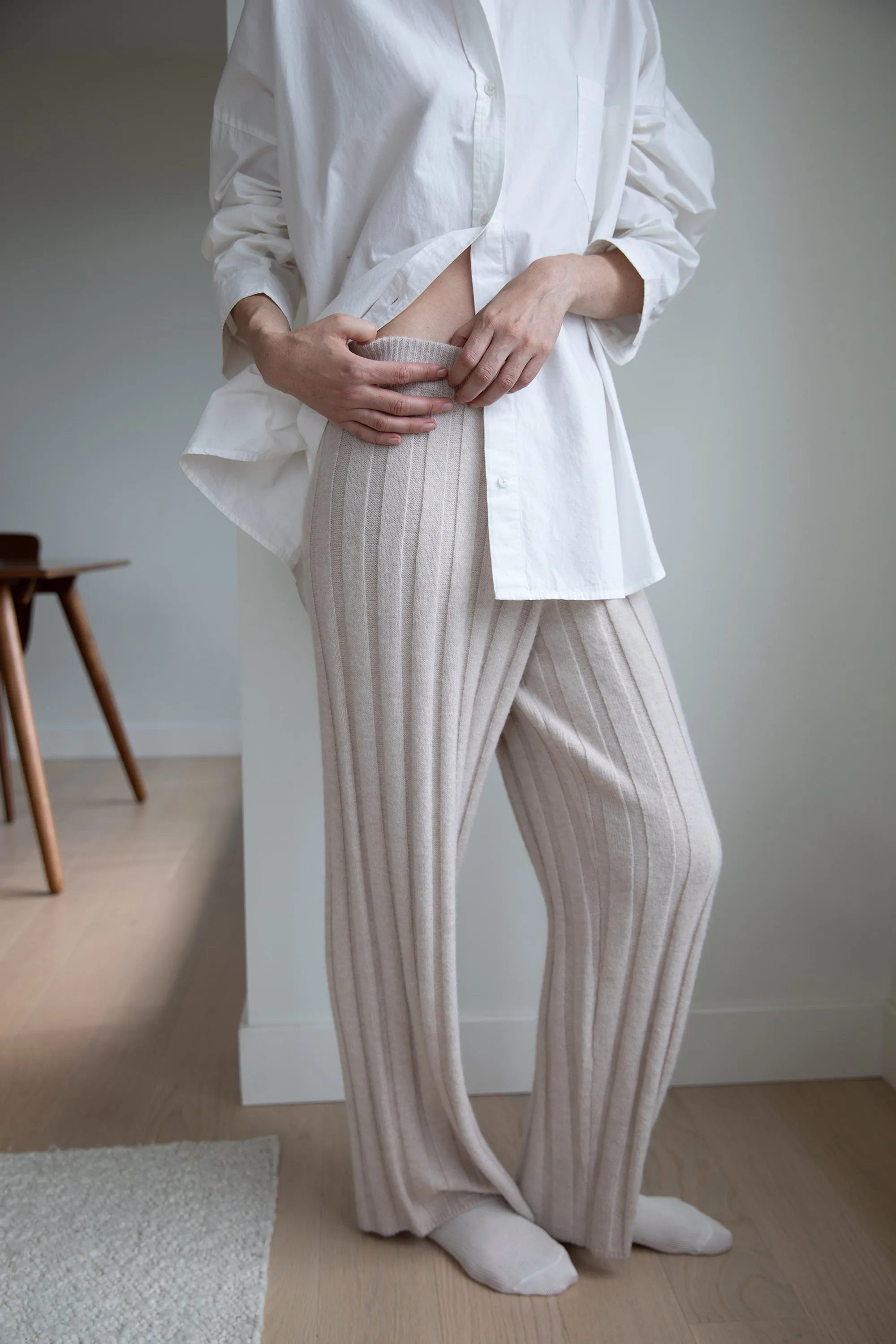 RIBBED SWEATER PANT