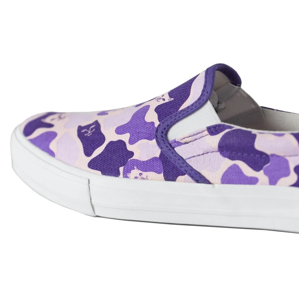 Ripndip Purple Camo Slip Ons