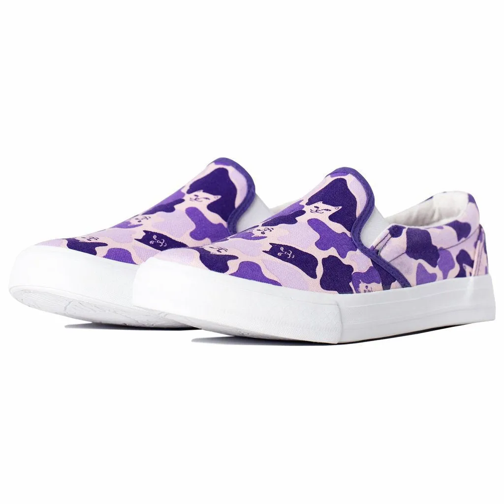 Ripndip Purple Camo Slip Ons