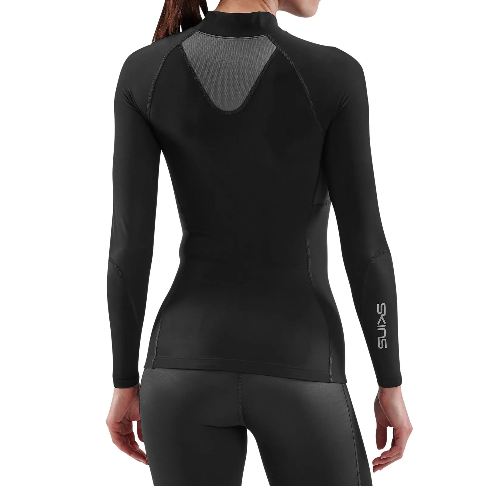 SKINS SERIES-3 WOMEN'S THERMAL LONG SLEEVE TOP BLACK