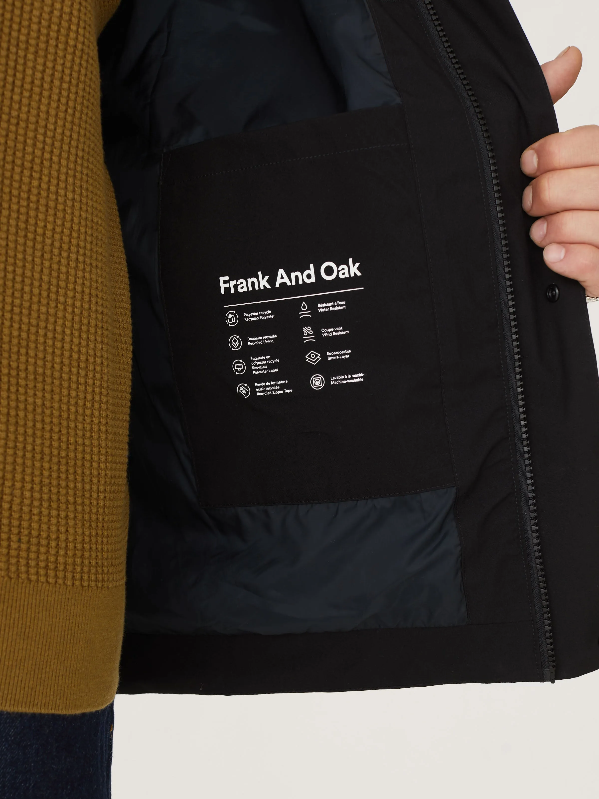 The Anorak Rain Jacket in Black