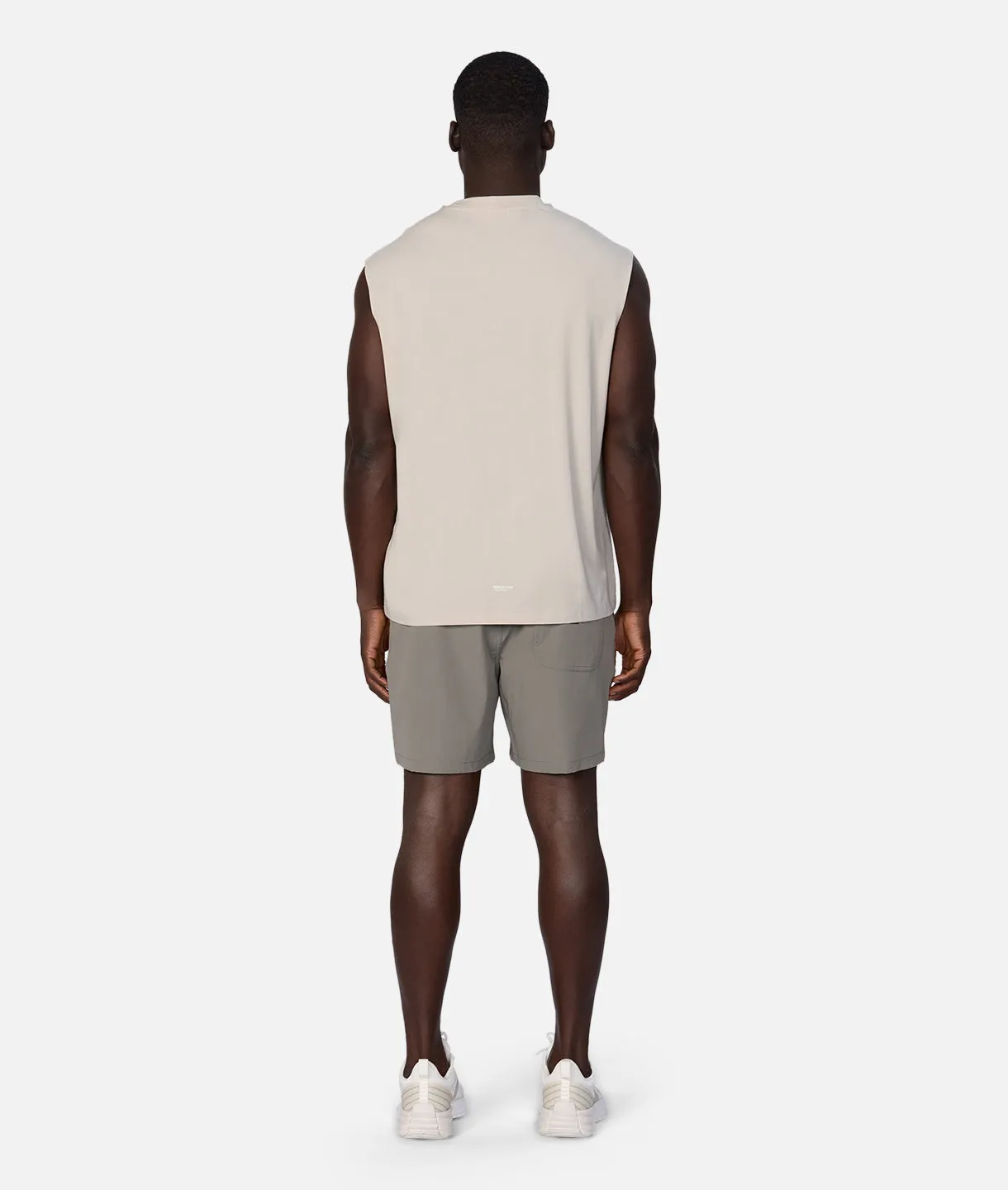 The Freeman Sleeveless Tee - Stone