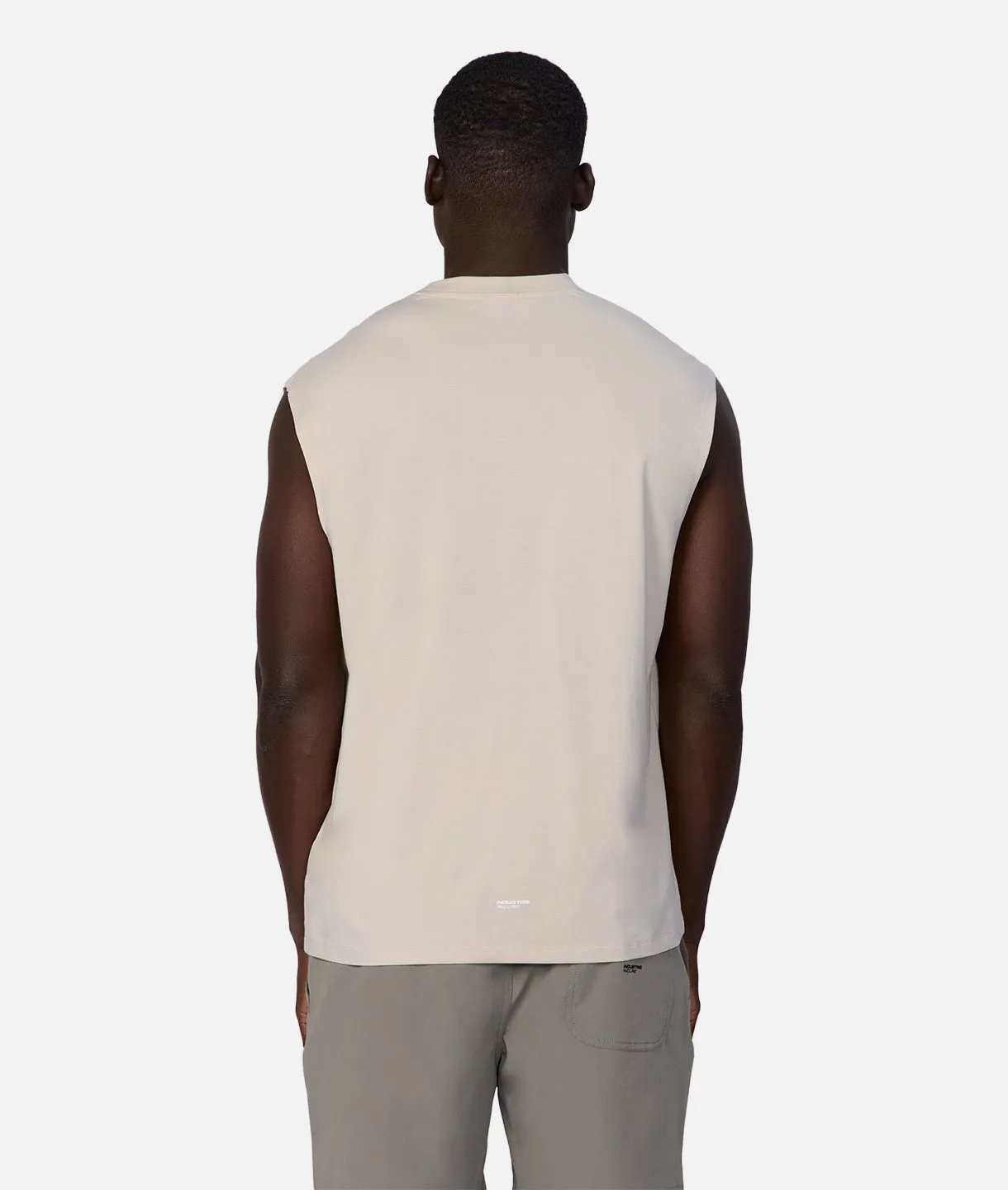 The Freeman Sleeveless Tee - Stone